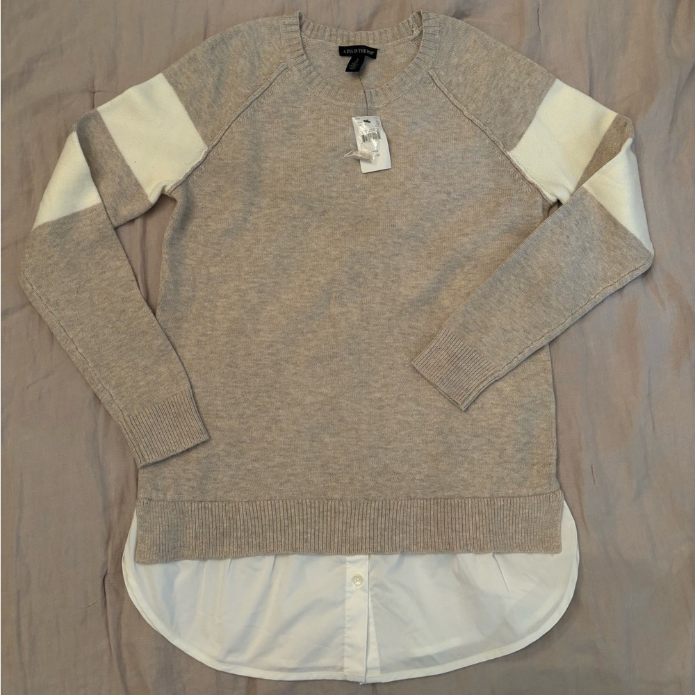 A Pea in the Pod Tan Maternity Sweater